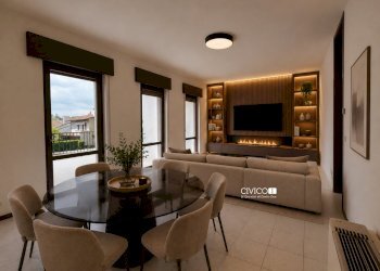 Soggiorno arredato - Appartamento Via Pascoli 1, Quinto Vicentino - foto 7