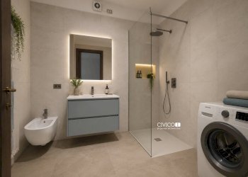 Bagno arredato - Appartamento Via Pascoli 1, Quinto Vicentino - foto 14