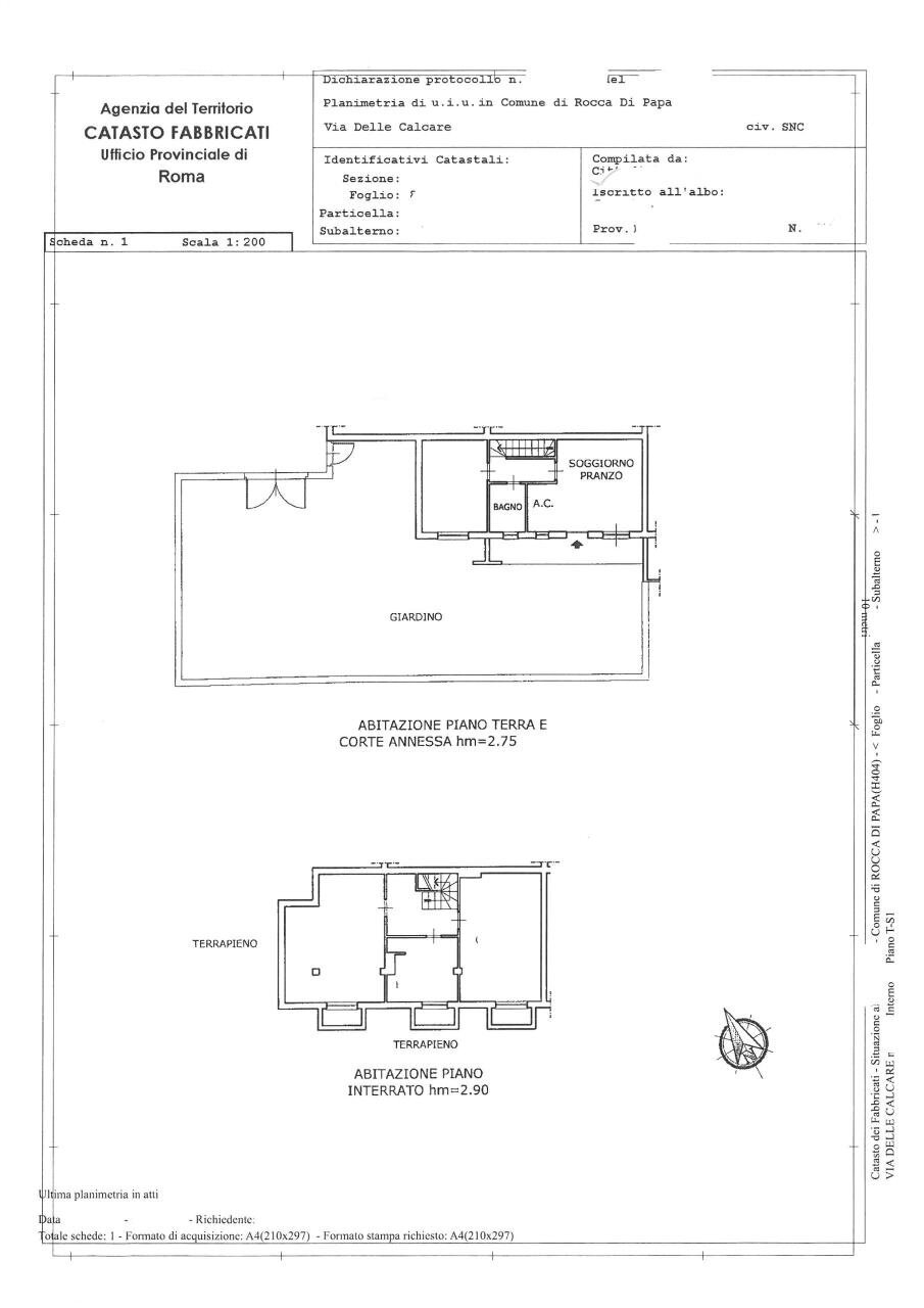 SKM_C250i26041709270.jpg - Three-family Villa Via delle Calcare 40, Rocca di Papa - floor plans 1