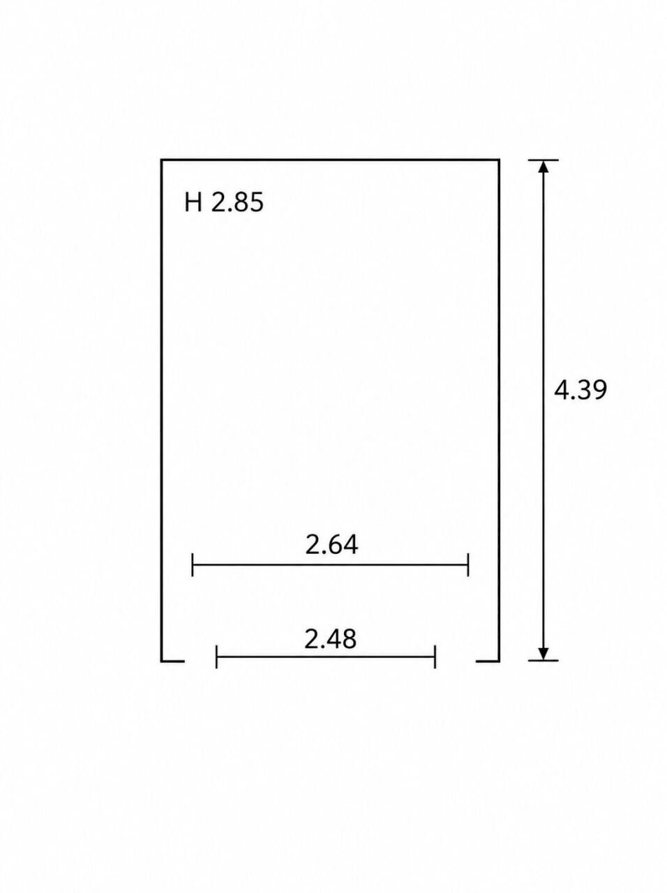 Planimetria Box piano -1 - Box Via Benedetto Marcello 5, Milano (neighborhood Centrale) - floor plans 1