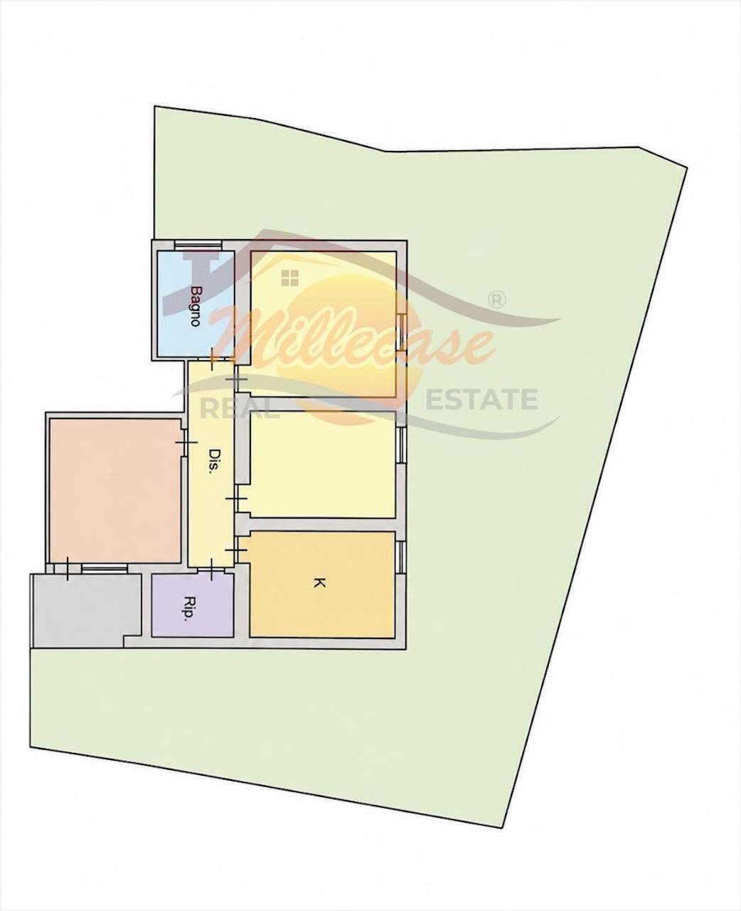 PLANIMETRIA - Villa Viale Scala Greca, Siracusa - planimetria 1