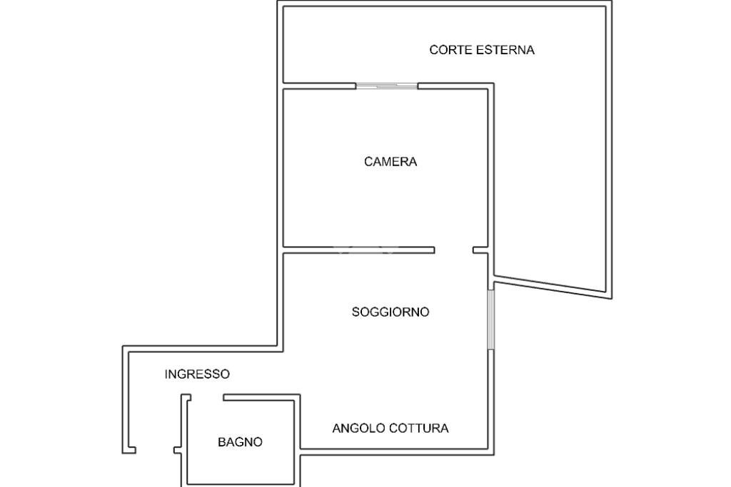 Two-room apartment Via Filippo Gentile, Albissola Marina - floor plans 1