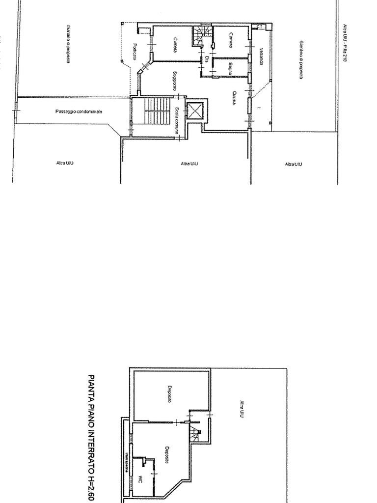 Four-room apartment Via Volta, Beinasco - floor plans 1