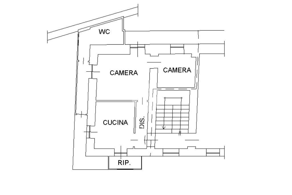 Four-room apartment Via Giacomo Matteotti, Bagnolo Piemonte - floor plans 1