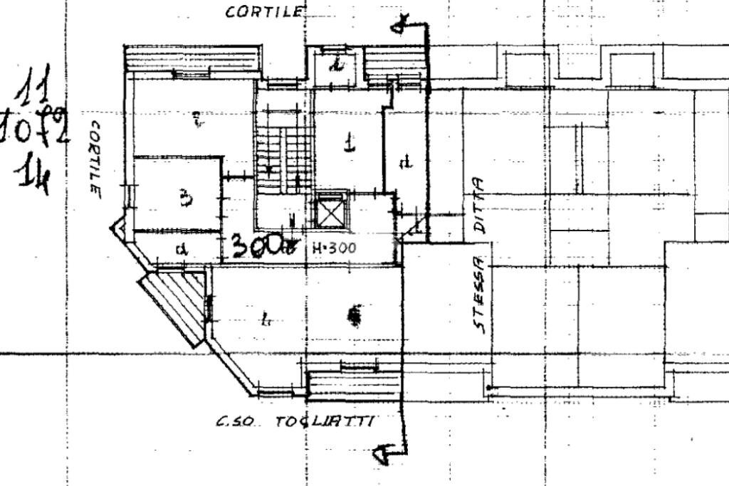 Four-room apartment Corso palmiro togliatti, Collegno - floor plans 1