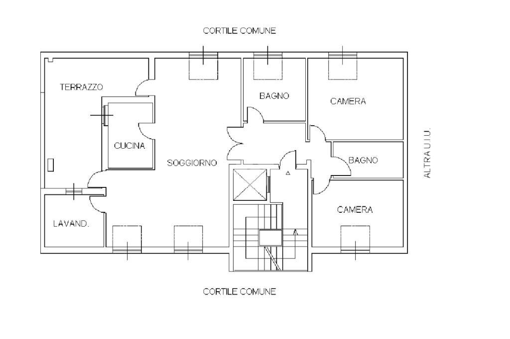 Four-room apartment Via Michelangelo Buonarroti, Mappano - floor plans 1