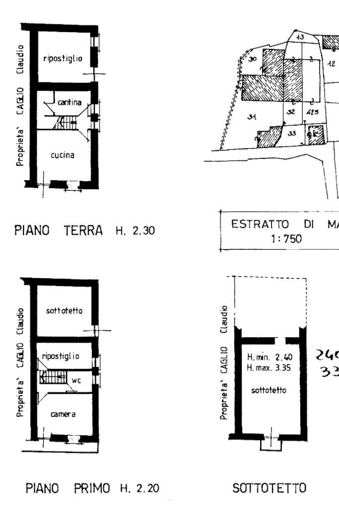 Semi-detached house Via risorgimento, Vallo Torinese - floor plans 1