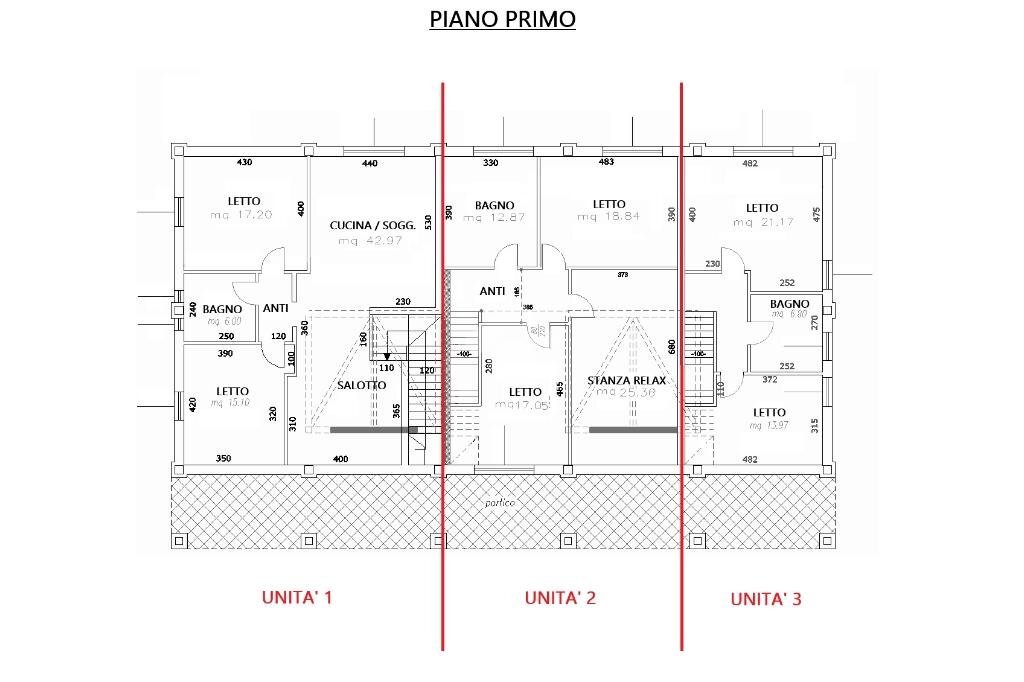 Porzione di casa Via Poggio Renatico, Ferrara - planimetria 1