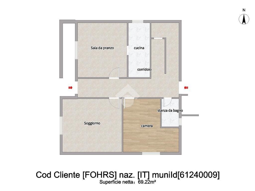 Casa indipendente Via Pontecucco, Cesena - planimetria 1