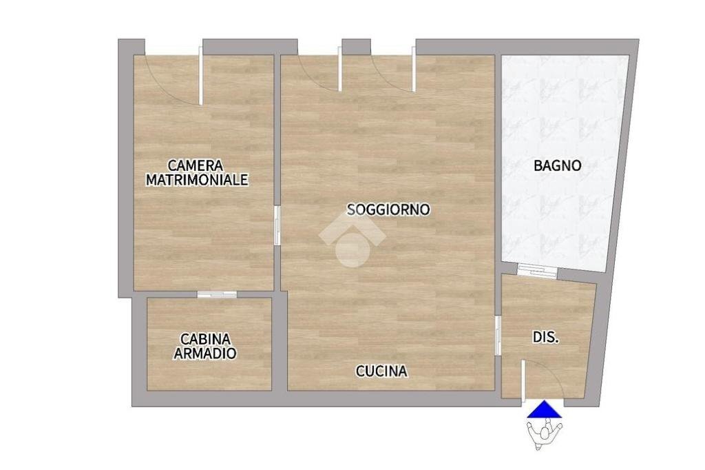 Bilocale Alzaia Naviglio Pavese, Milano - planimetria 1