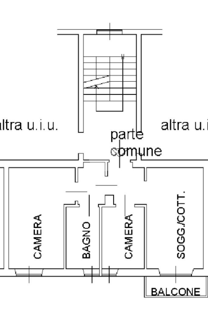 Trilocale Via Ludovico Lazzaro Zamenhof, Milano - planimetria 1