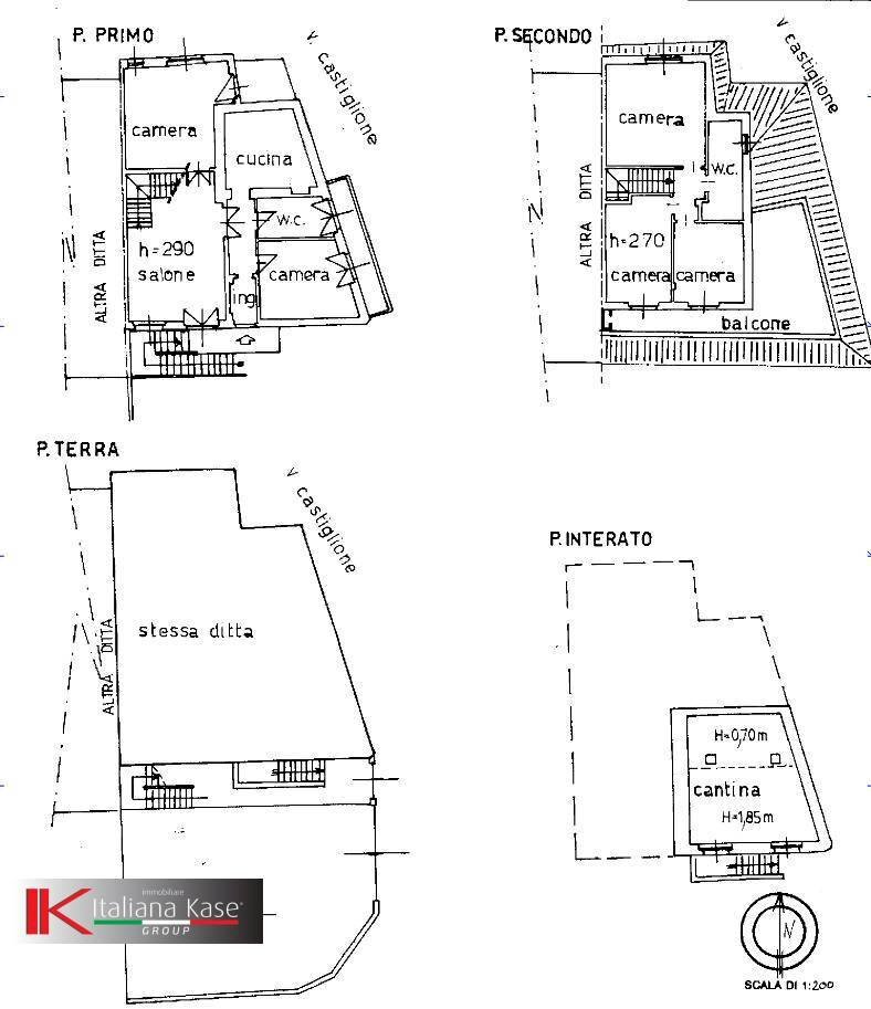 Foto 38 - Casa semi indipendente Via Castiglione, Settimo Torinese - planimetria 1