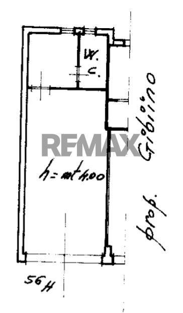 Pianta 2D - Negozio Via De Caro
 
56/G, Catania - planimetria 1