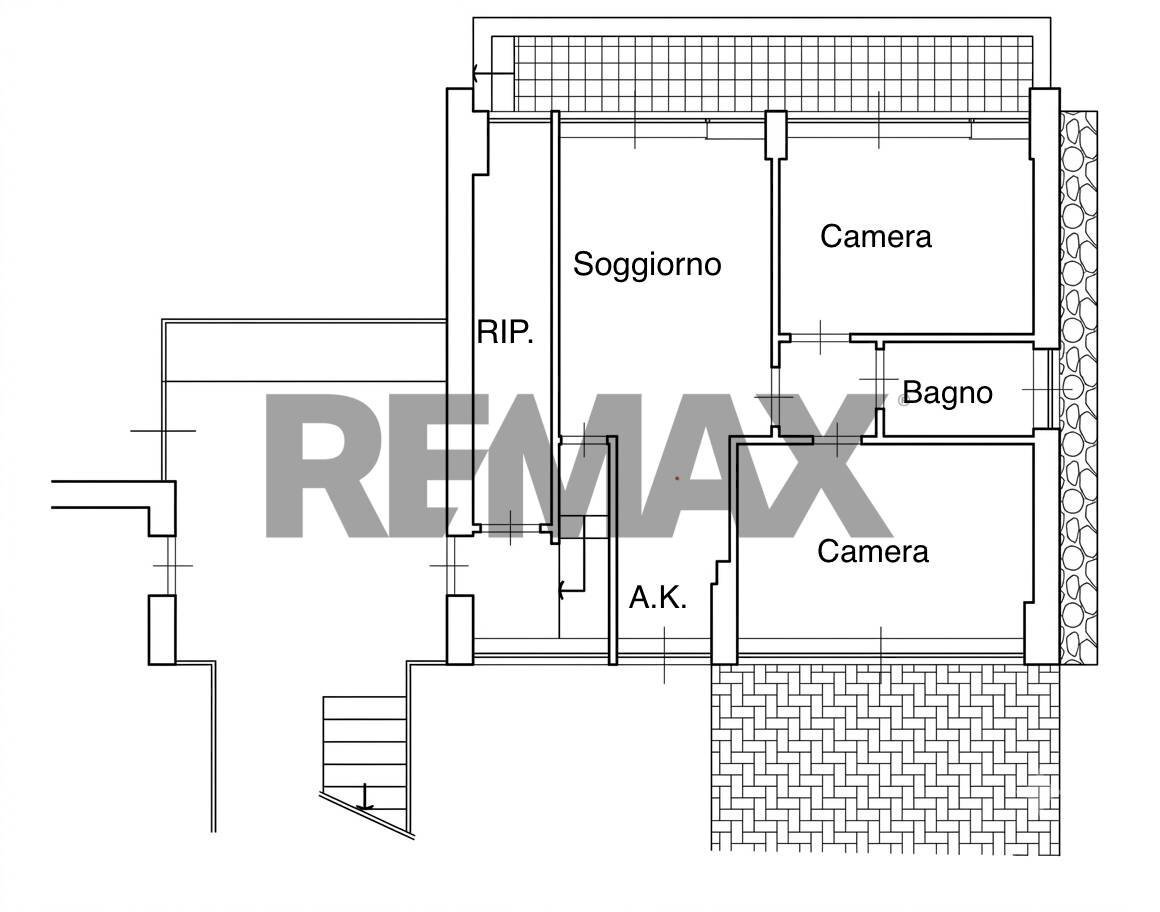 Pianta 2D - Three-room apartment Viale Egeo
 
137, Roma - floor plans 1