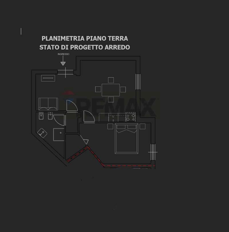 Pianta 2D - Appartamento via filisto
 
184, Siracusa - planimetria 1