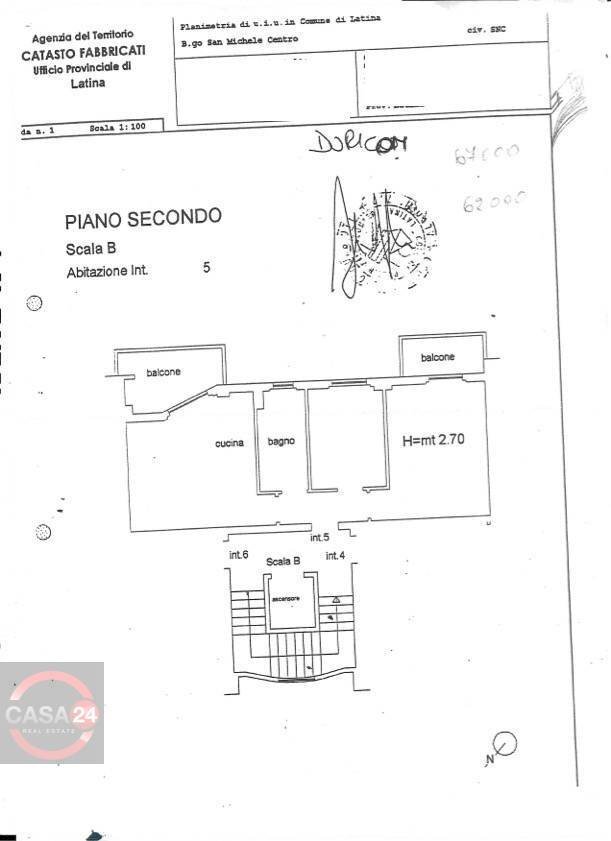 Foto 10 - Three-room apartment Strada Capograssa, Latina - floor plans 1