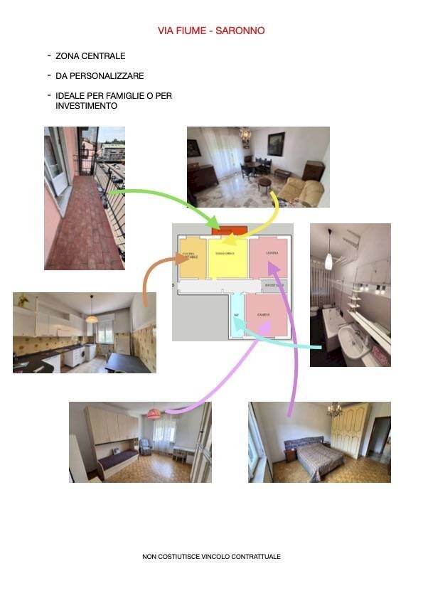Foto 15 - Three-room apartment via Fiume, Saronno - floor plans 1