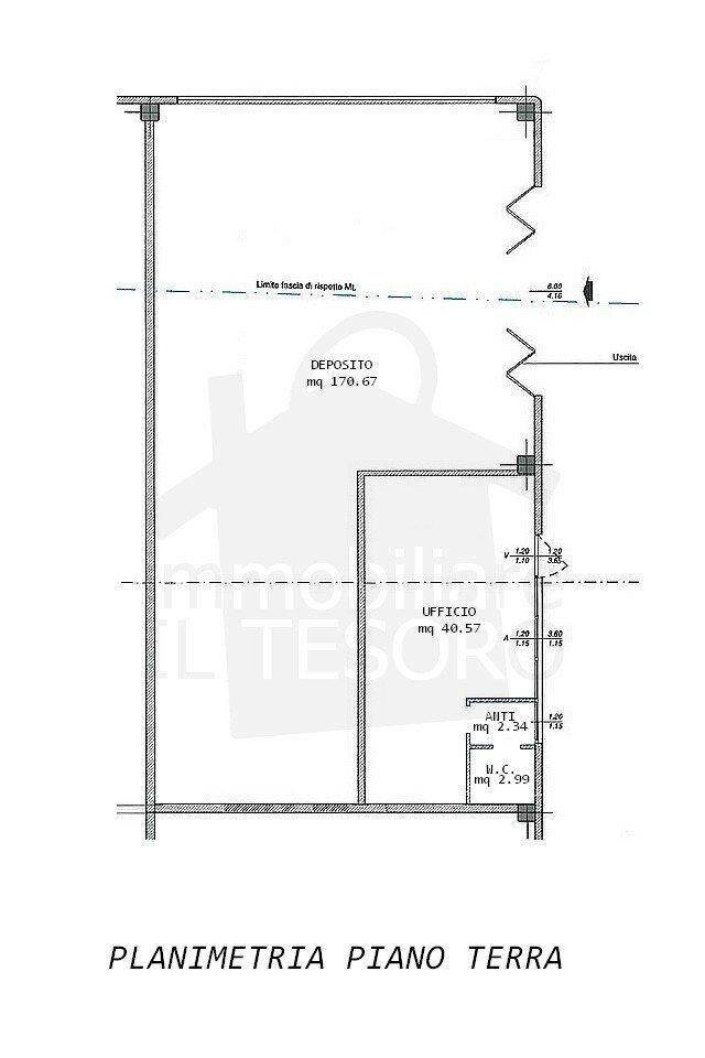 Warehouse via 2 Giugno, Poggio Torriana - floor plans 1