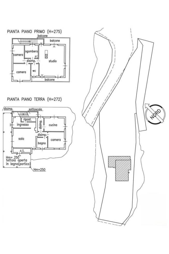 Villa Frazione Caldirola, Fabbrica Curone - floor plans 1