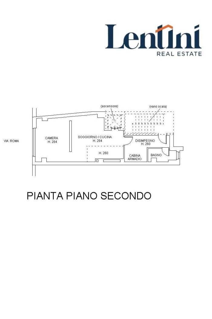 Bilocale via Roma, 72, Casale Monferrato - planimetria 1