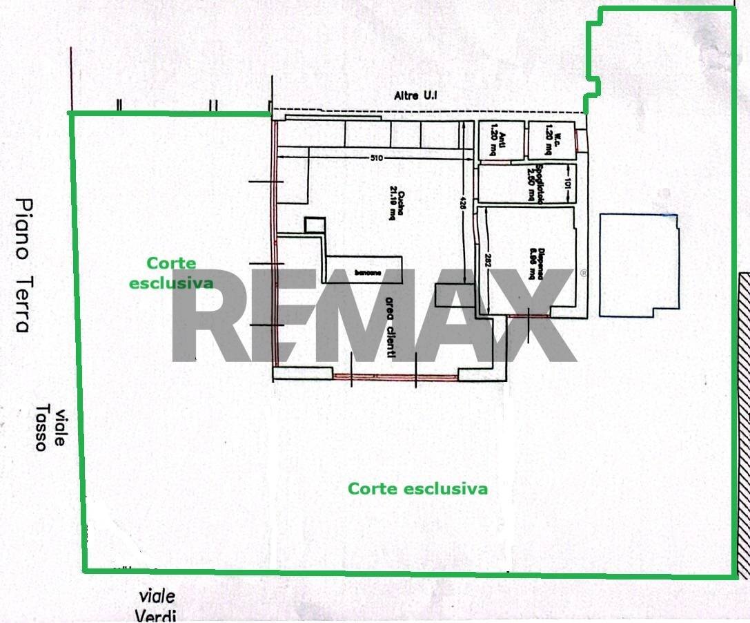 Pianta 2D - Commercial Activity Viale Verdi
 
22, Riccione - floor plans 1
