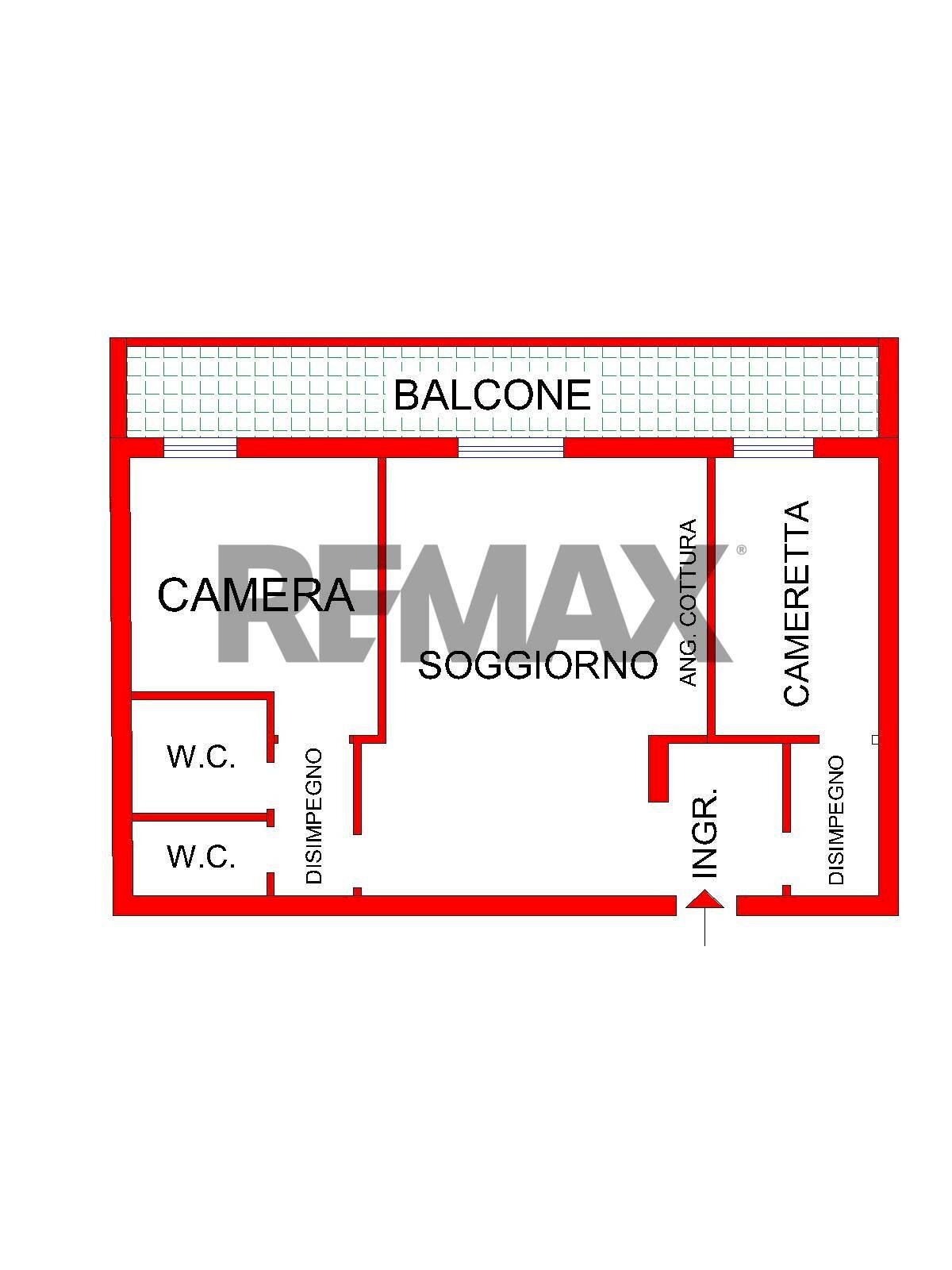 Pianta 2D - Three-room apartment VIA ROMA
 
1, San Giovanni Teatino - floor plans 1