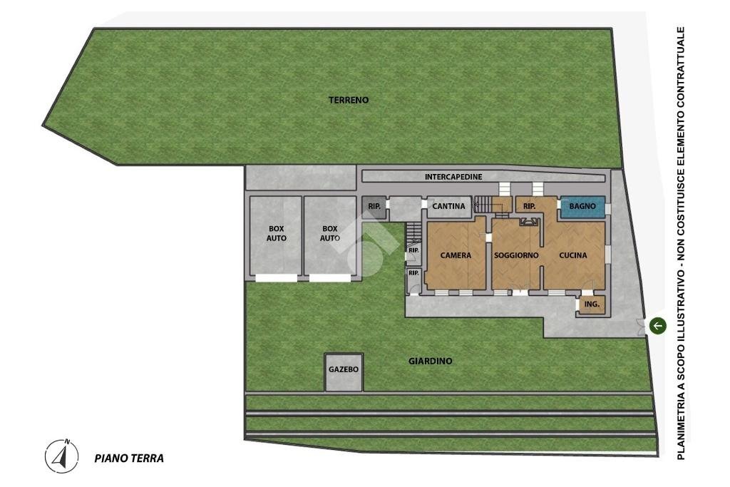 Casa indipendente Località Garin, Villar Pellice - planimetria 1