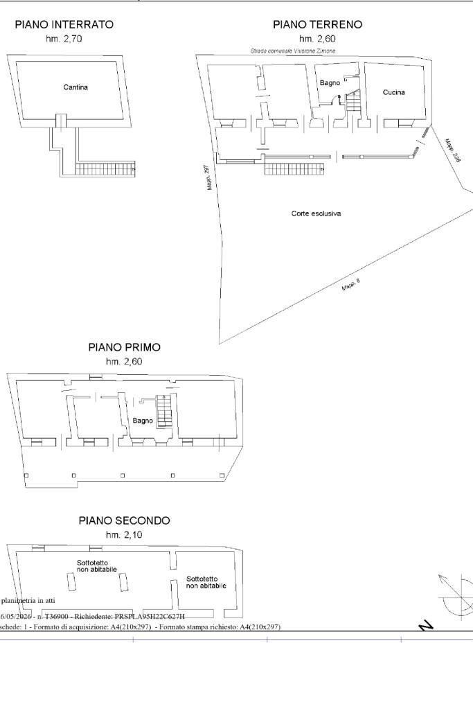 Casa semi indipendente Via Zimone, Viverone - planimetria 1