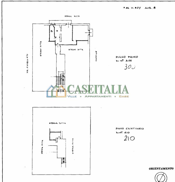 Planimetria - Four-room apartment Via Vittorio Zanellato 4, Venaria Reale - floor plans 1