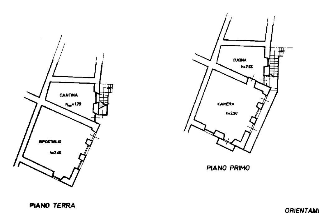 Rustico Frazione André, Traves - planimetria 1