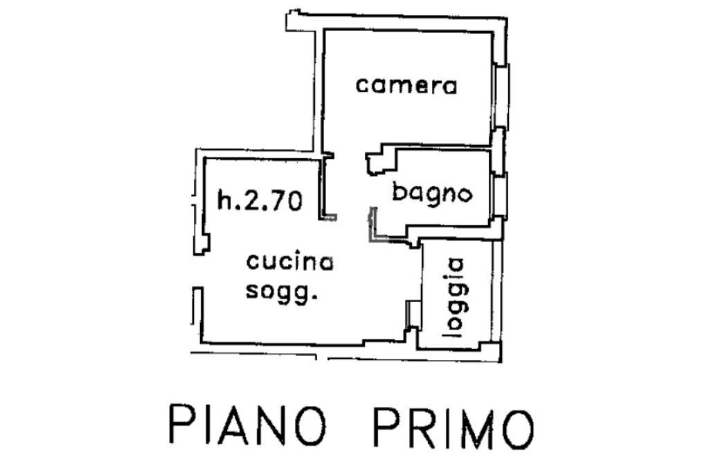 Bilocale Via Esperanto, Casalecchio di Reno - planimetria 1