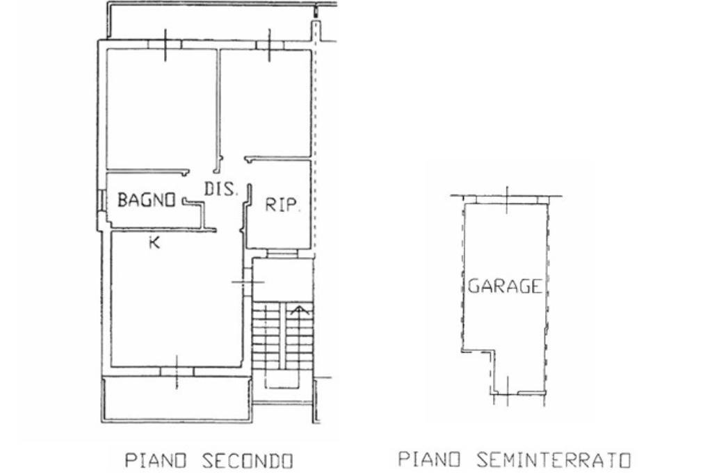 Three-room apartment Via Apsella, Vallefoglia - floor plans 1