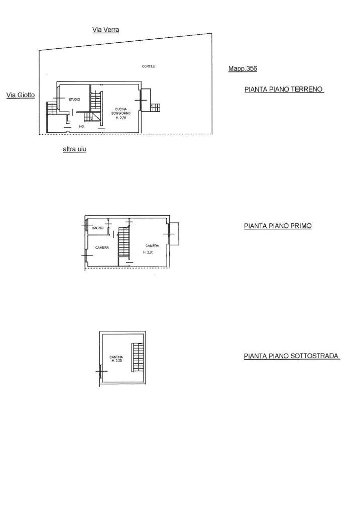 Casa semi indipendente Via Giotto, Trecate - planimetria 1