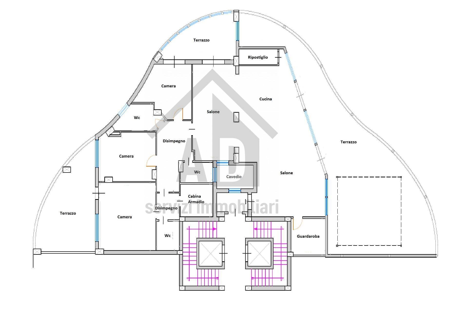Foto 36 - Four-room apartment via gabriele barrio
 
6, Cosenza - floor plans 1
