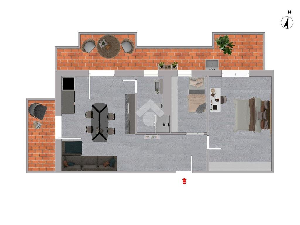 Attic Via Gentilino, Milano - floor plans 1
