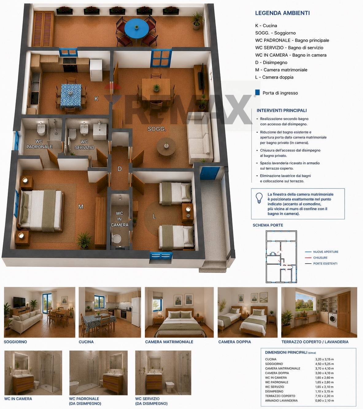 Pianta 3D - Attico Via Castellammare
 
1, Lecce - planimetria 1