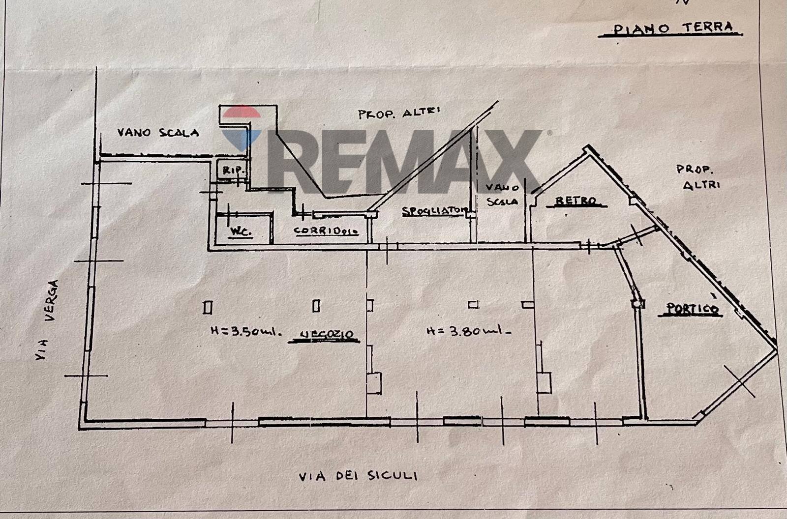 Pianta 2D - Commercial Premises Via Giovanni Verga
 
15, Lentini - floor plans 1