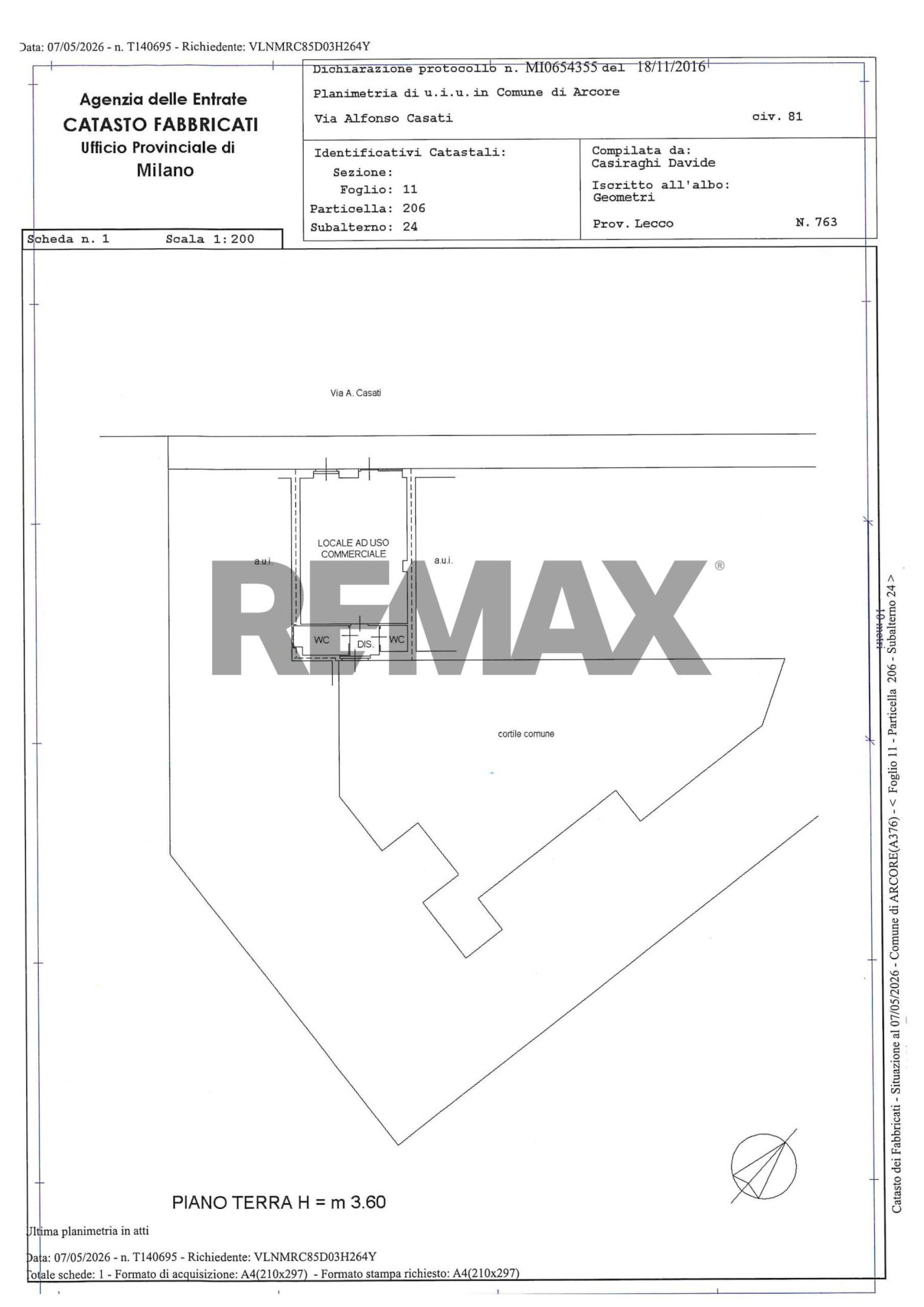 Pianta 2D - Commercial Premises via casati
 
81, Arcore - floor plans 1