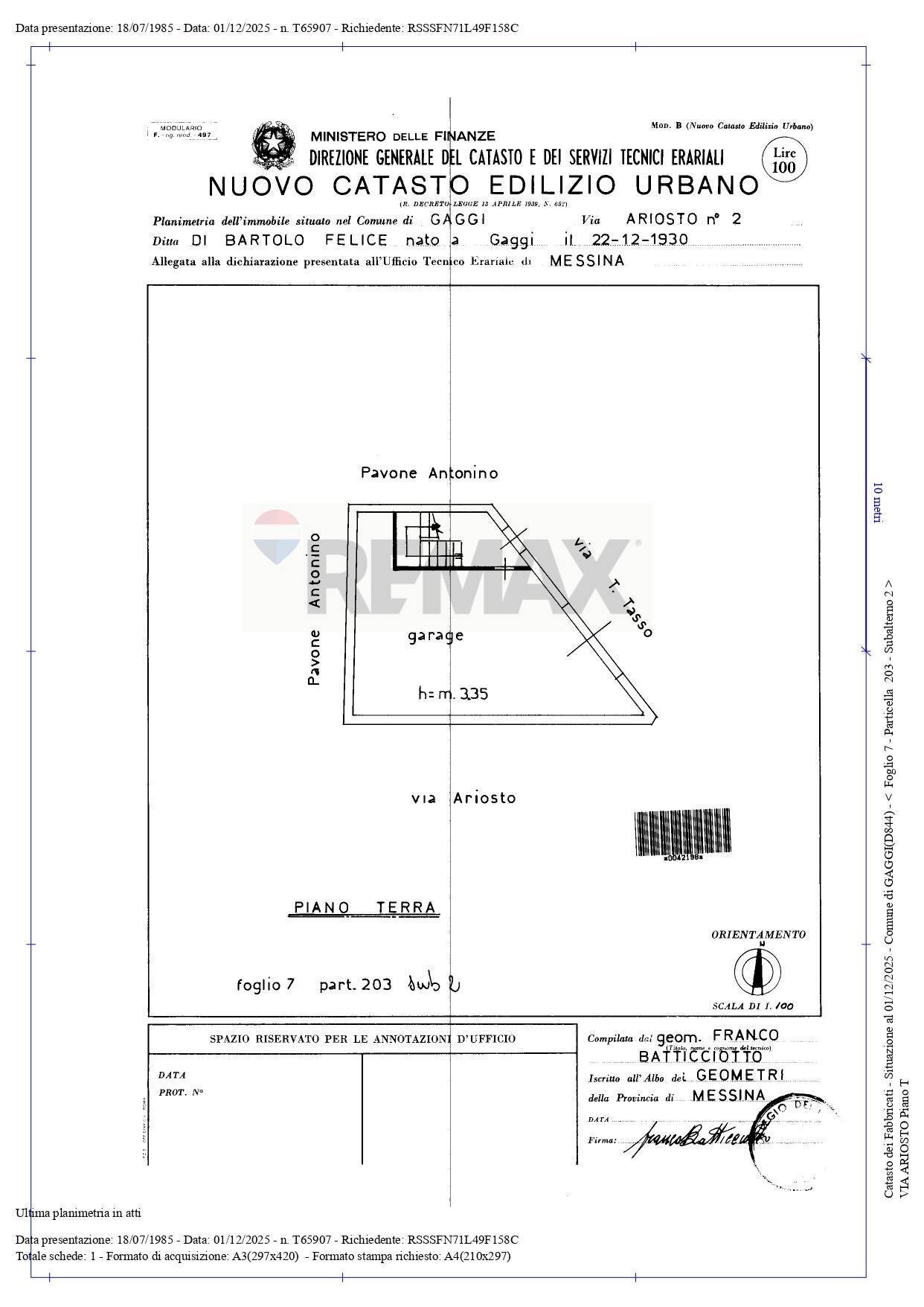 Pianta 2D - Independent house via torquato tasso
 
9, Gaggi - floor plans 1