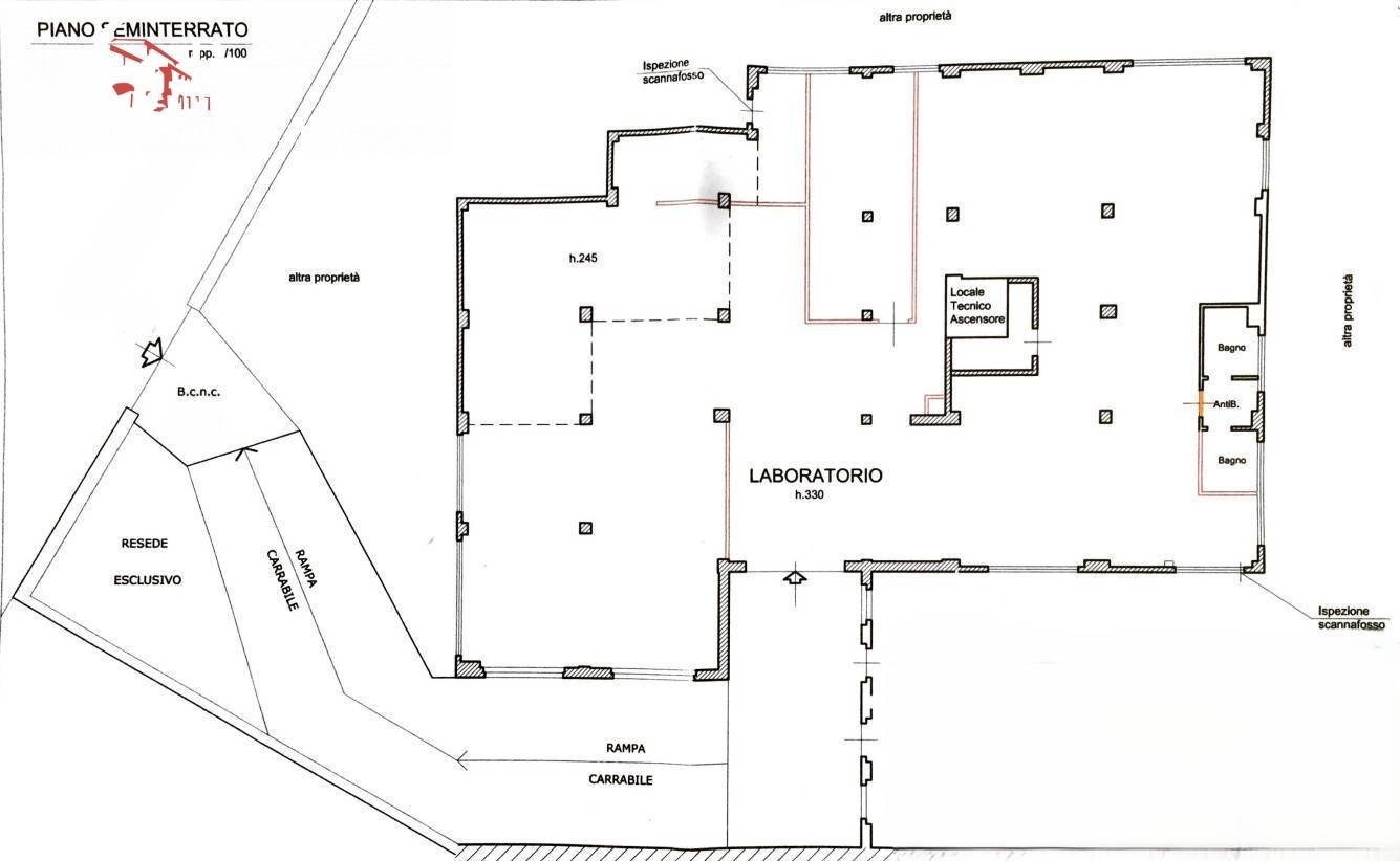 Foto 39 - Laboratory via Rocca Tedalda
 
140, Firenze - floor plans 1