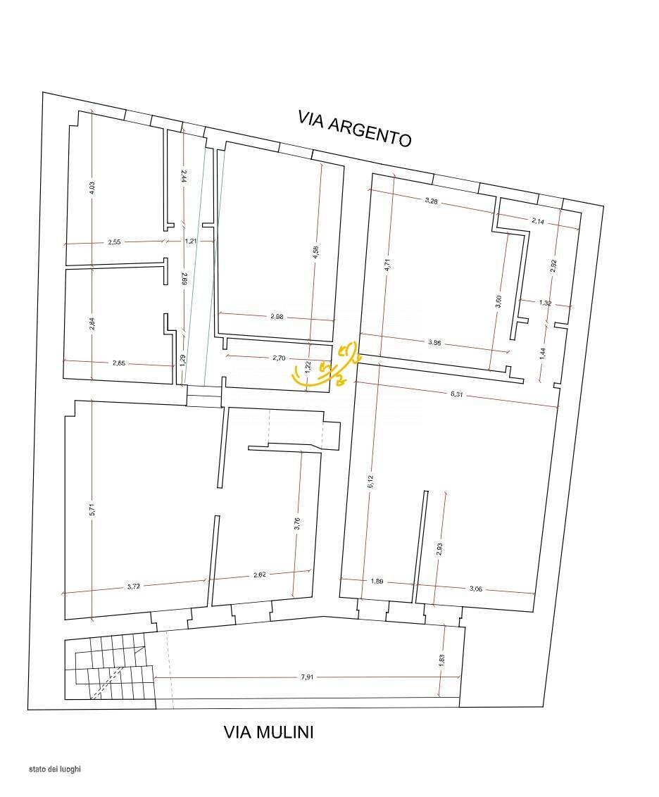 Piano dell\'immobile - Appartamento Via Mulini, Monopoli - planimetria 1