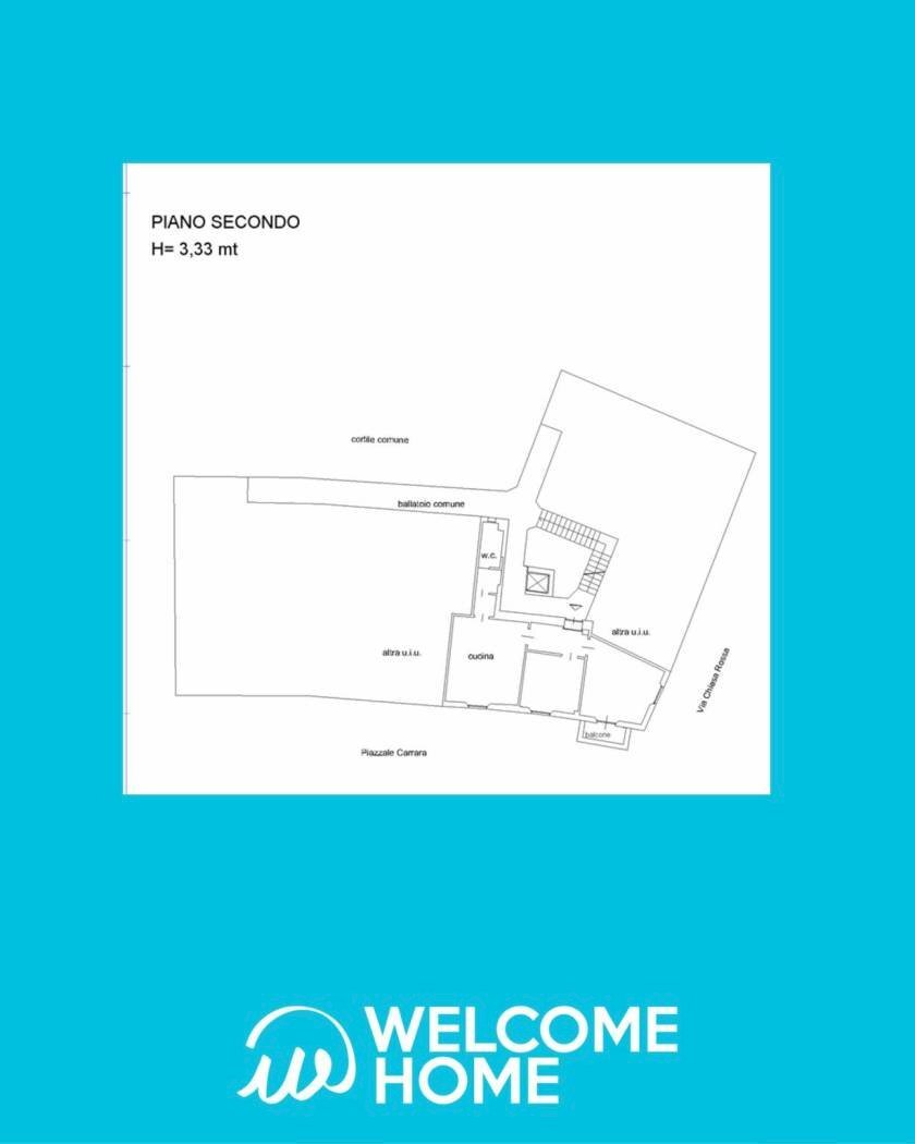Trilocale piazza Francesco Carrara, 23, Milano - planimetria 1