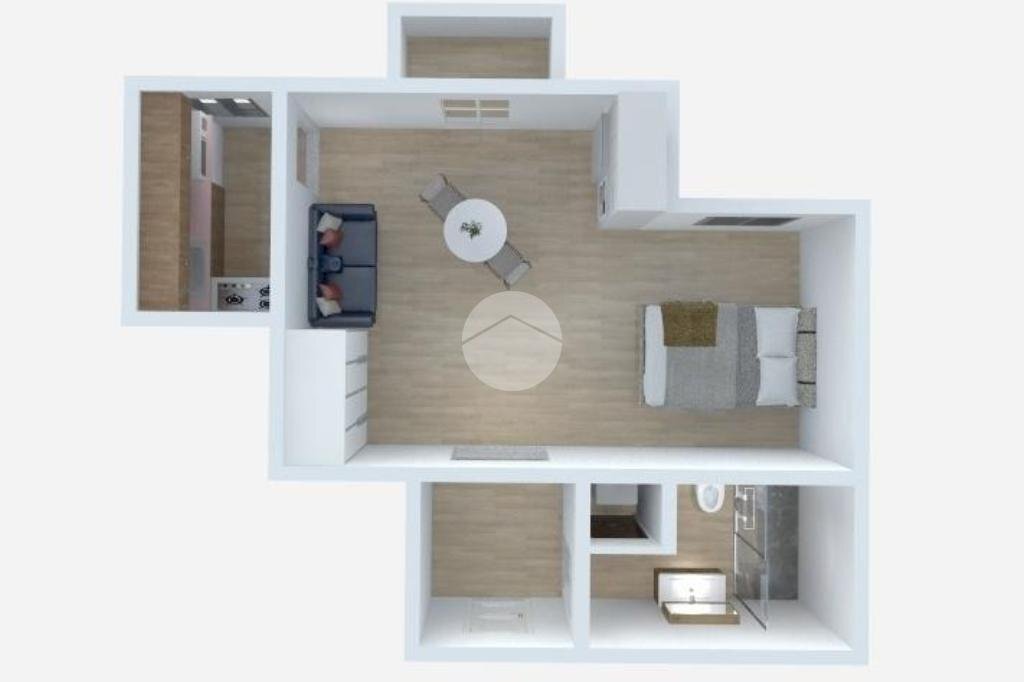 One-room apartment Via Giuseppe Tartini, Milano (neighborhood Dergano) - floor plans 1