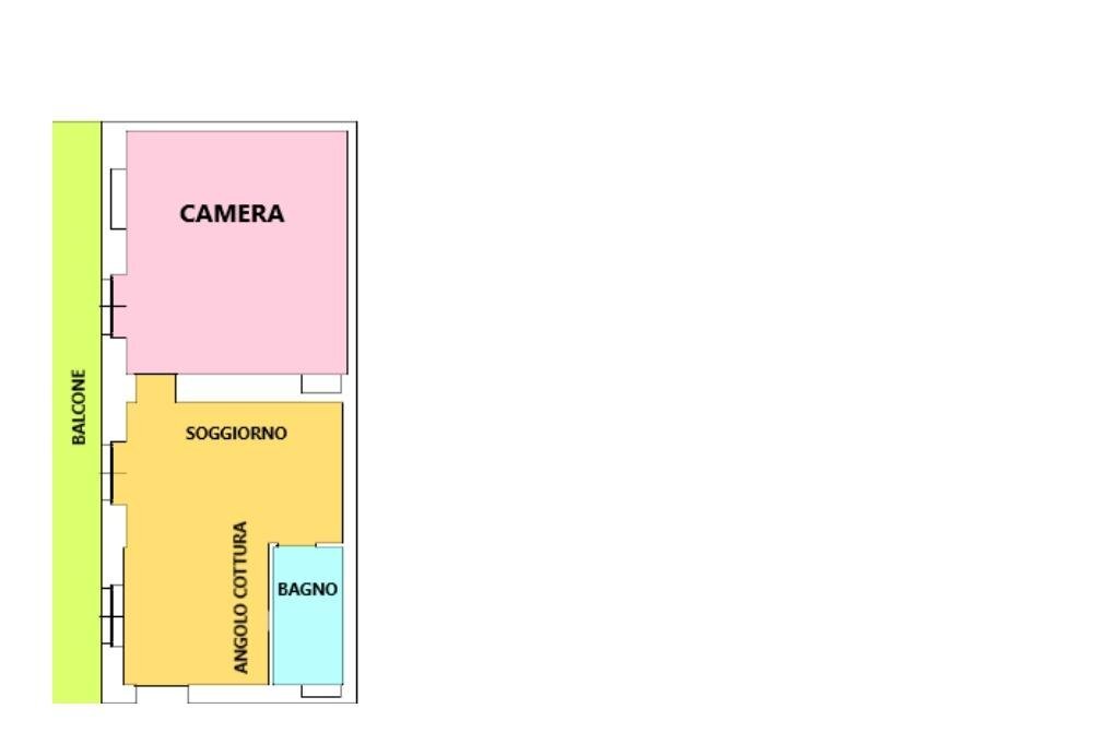 Two-room apartment Via Casale, Alessandria - floor plans 1