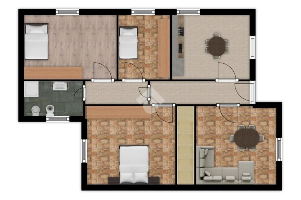 Portion of a house Via Amerigo Vespucci, Corbetta - floor plans 1
