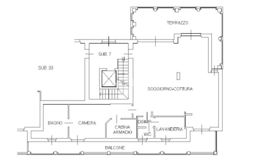 Four-room apartment Via Padre Giovanni Marengoni, Trezzano Rosa - floor plans 1