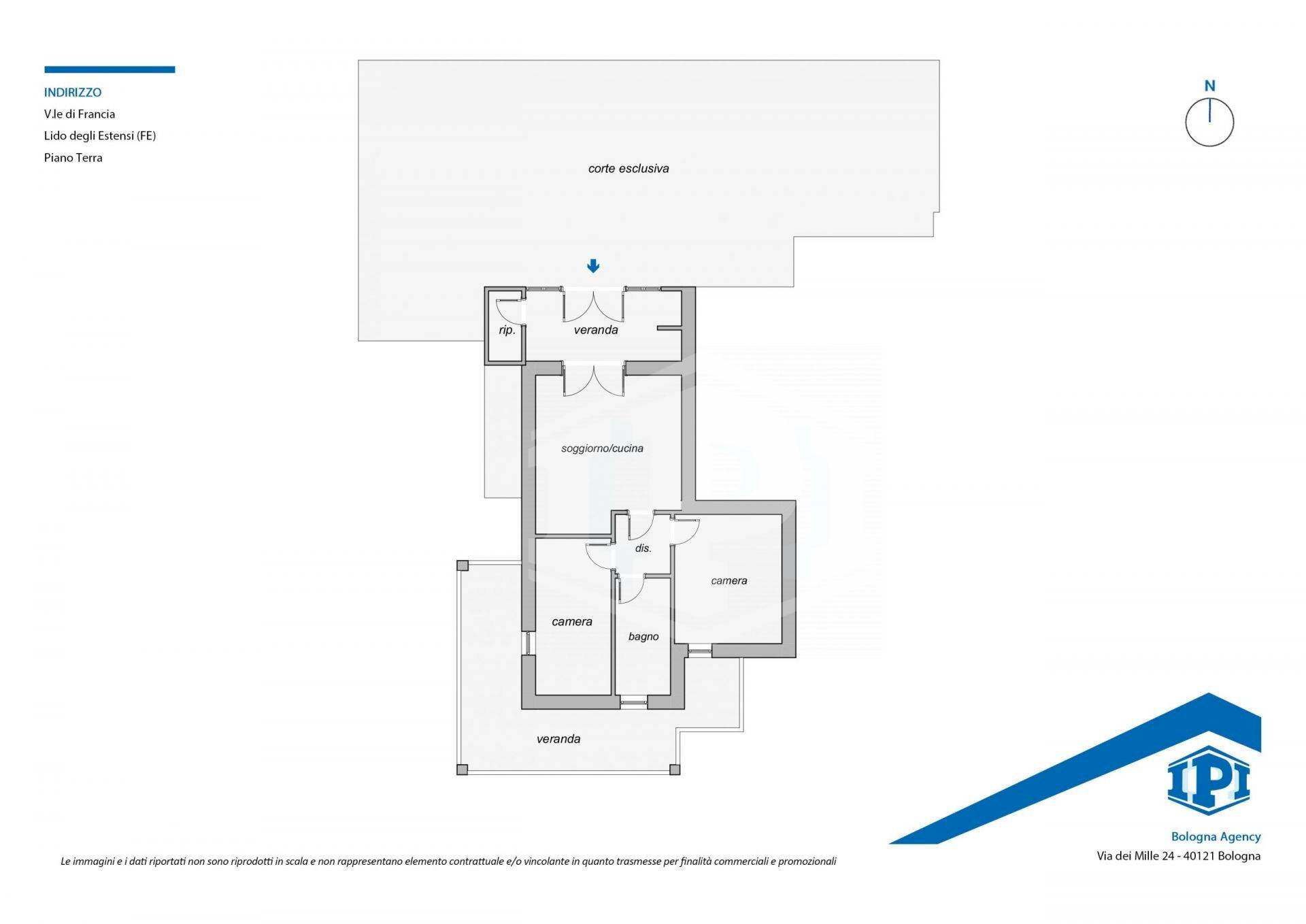 Three-room apartment Viale Renata di Francia, Comacchio - floor plans 1