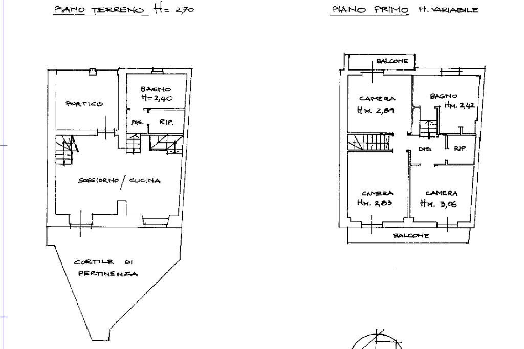 Casa semi indipendente Via Roma, Sagliano Micca - planimetria 1