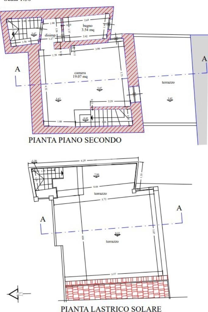 Trilocale Via prevosto, Imperia - planimetria 1