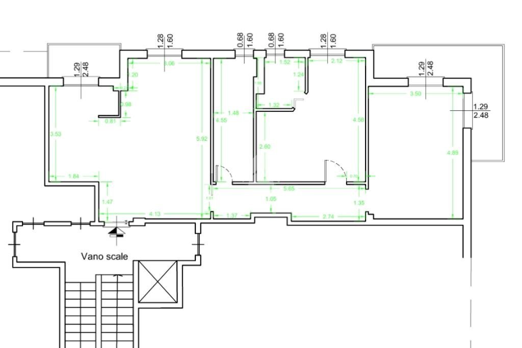 Three-room apartment Via Govi 4, Finale Ligure - floor plans 1